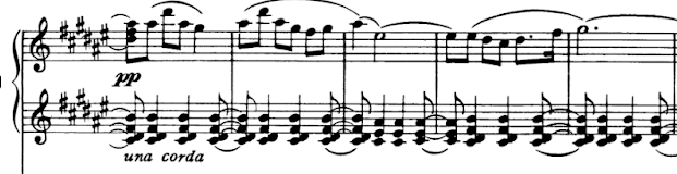 Excerpt from Holst's Venus, the Bringer of Peace, from The Planets, for 2 pianos